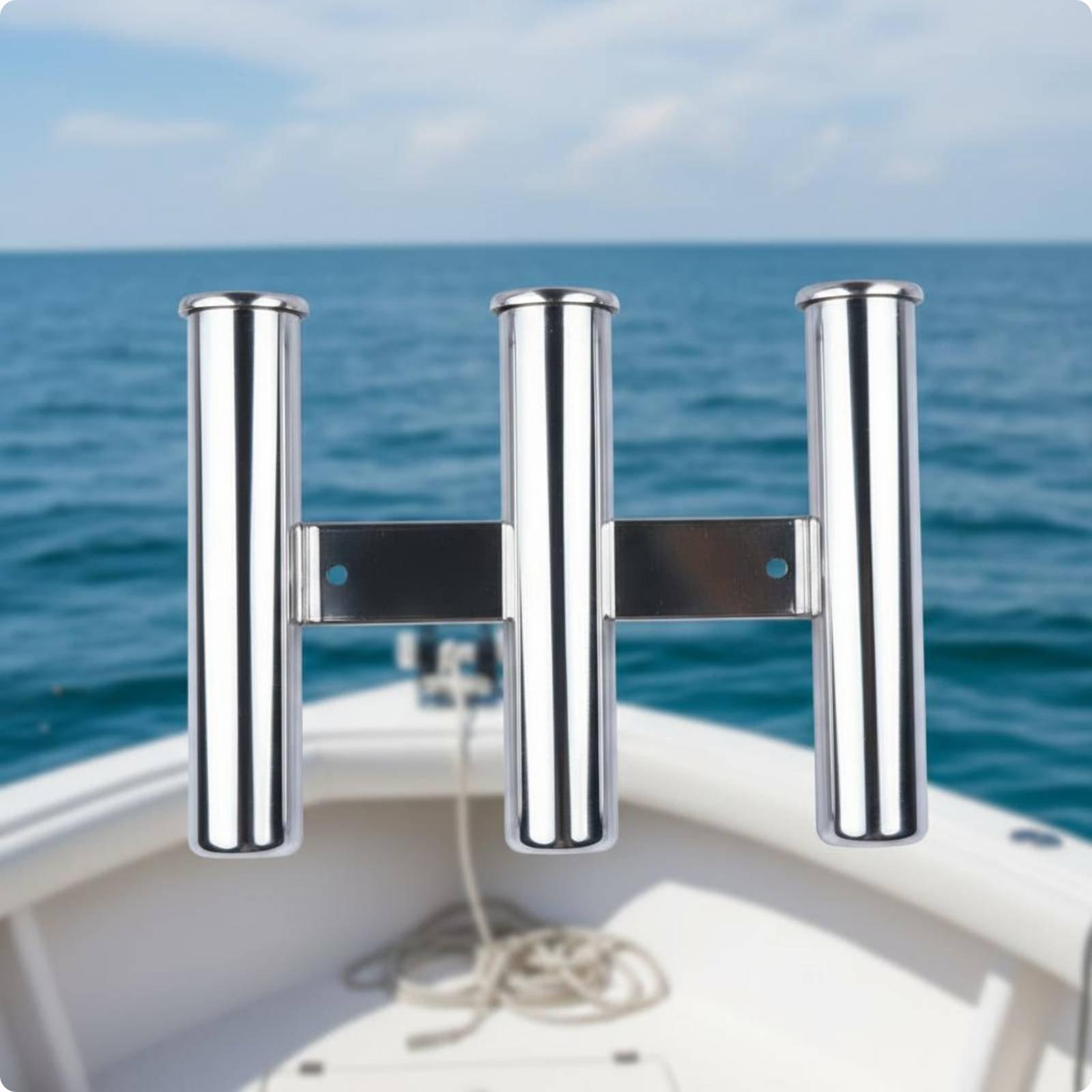4 Tube Stainless Steel Boat Ro - Fishing Rod Rack recension och pris