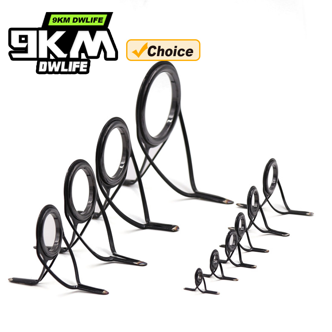 9KM OB Curved Rod Guide Kit 10 - Fishing Rod Spinning recension och pris